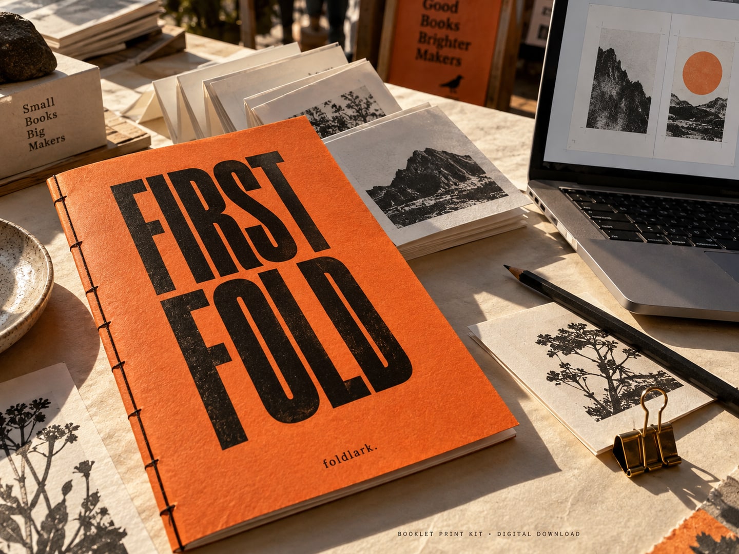 Illustrative making scene for Booklet Print Kit